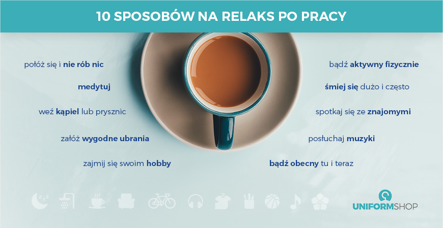 10 sposobów na relaks po pracy