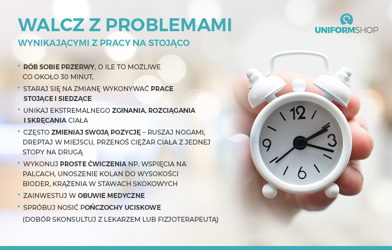 praca stojąca - problemy