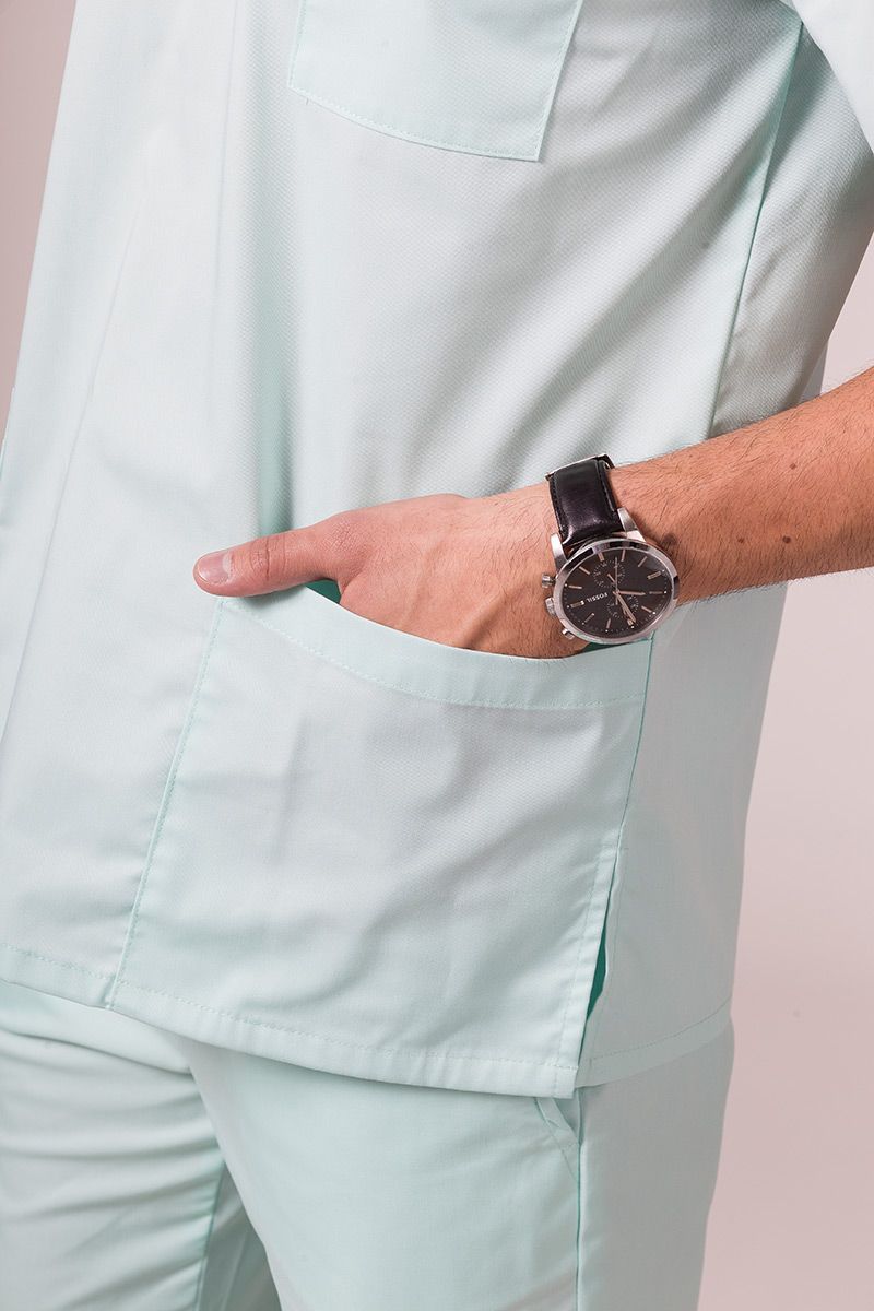 Komplet medyczny męski Sunrise Uniforms miętowy (z bluzą uniwersalną)-4