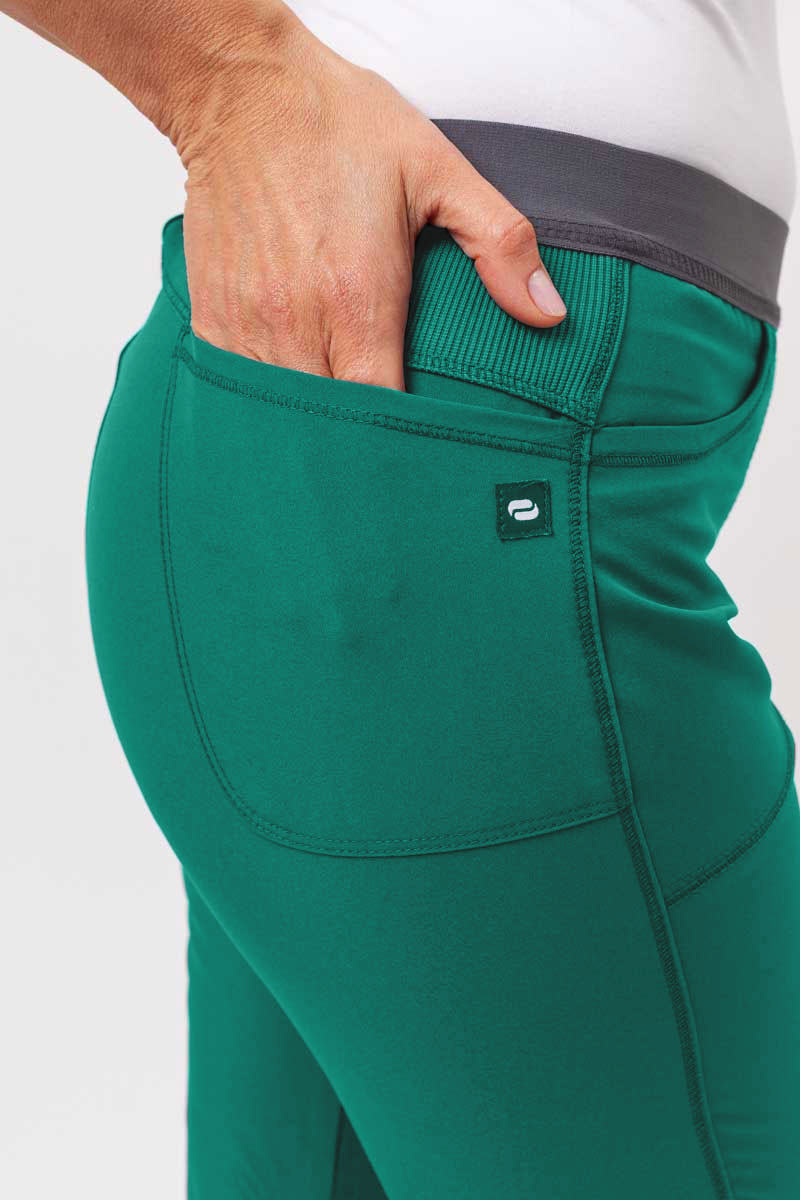 Spodnie medyczne damskie Cherokee Infinity Slim Pull-on zielone-2