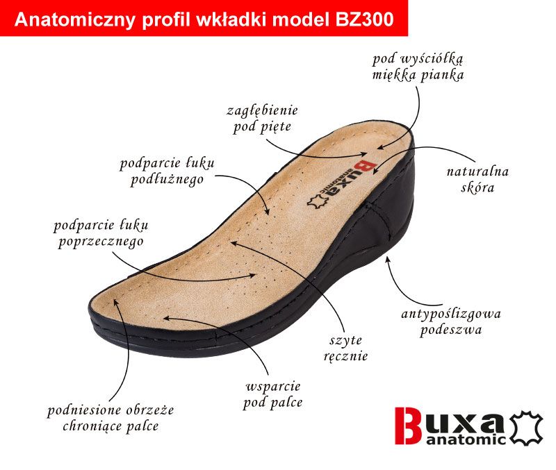 Obuwie zdrowotne Buxa model Anatomic BZ330 czarne-7