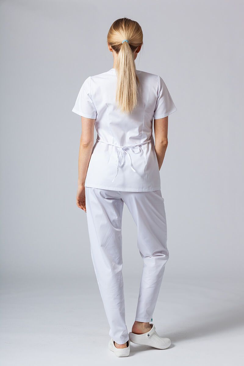 Fartuszek/bluza damska wiązana Sunrise Uniforms biała-5