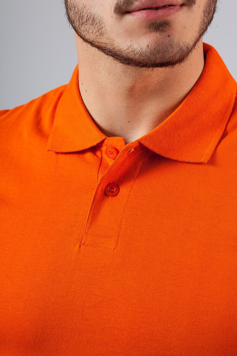 Koszulka męska Polo pomarańczowa-2