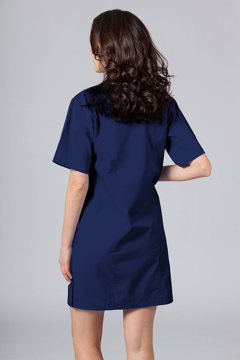 Sukienka medyczna damska klasyczna Sunrise Uniforms ciemny granat-1
