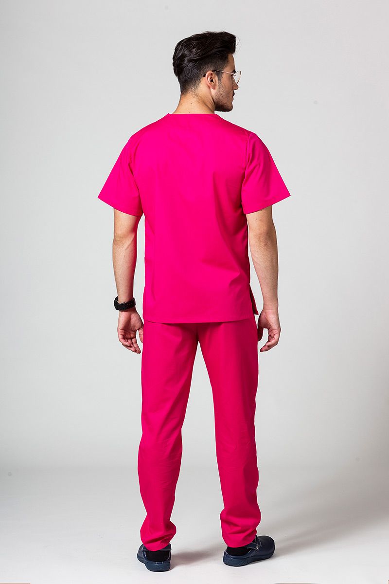 Bluza medyczna uniwersalna Sunrise Uniforms malinowa-5