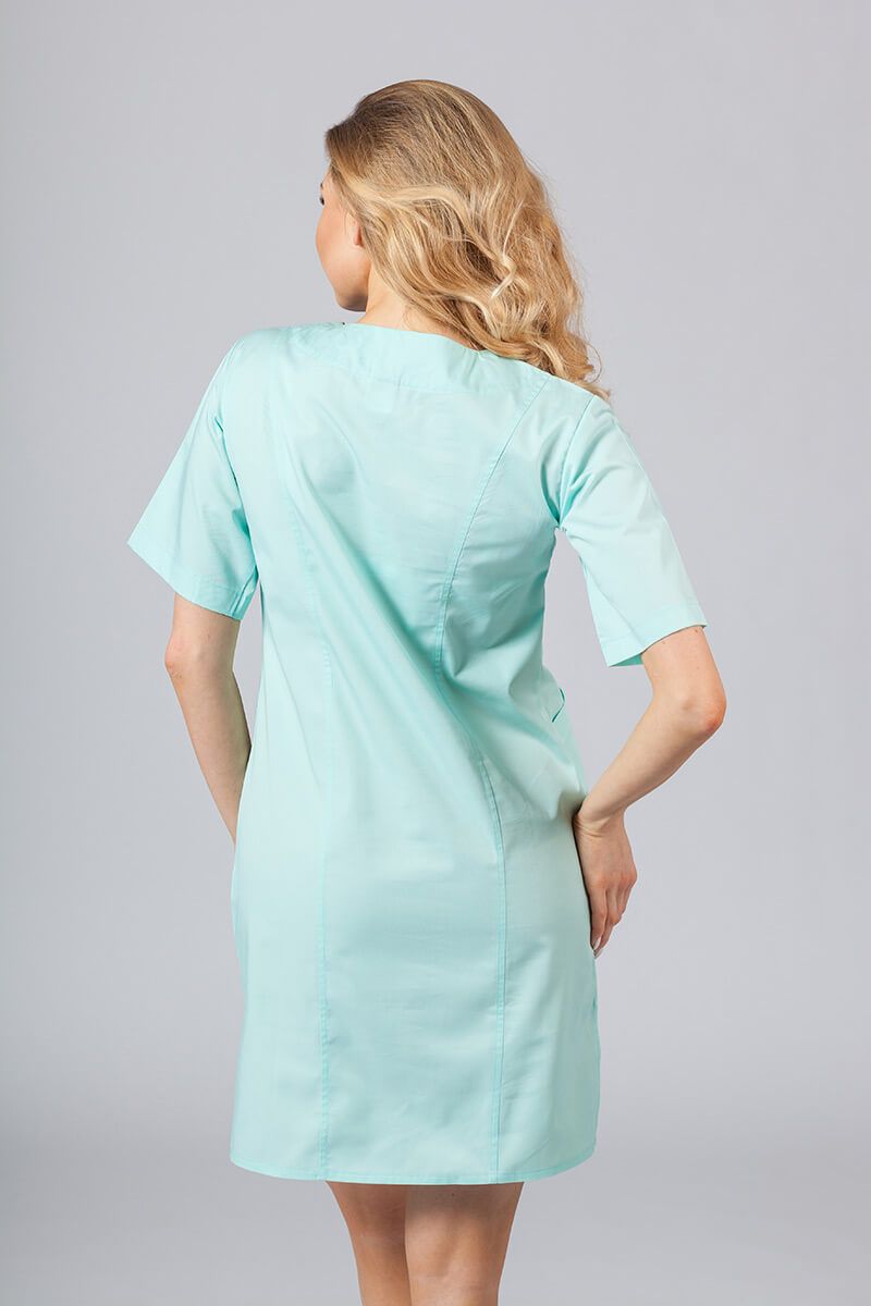Sukienka medyczna damska klasyczna Sunrise Uniforms miętowa-2