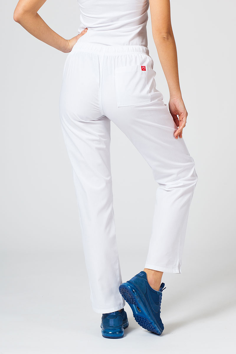 Spodnie medyczne damskie Maevn Red Panda białe-1