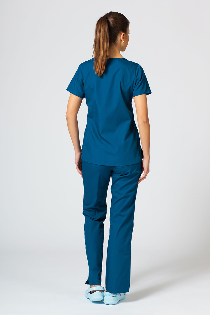 Spodnie medyczne damskie Maevn Red Panda karaibski błękit-4