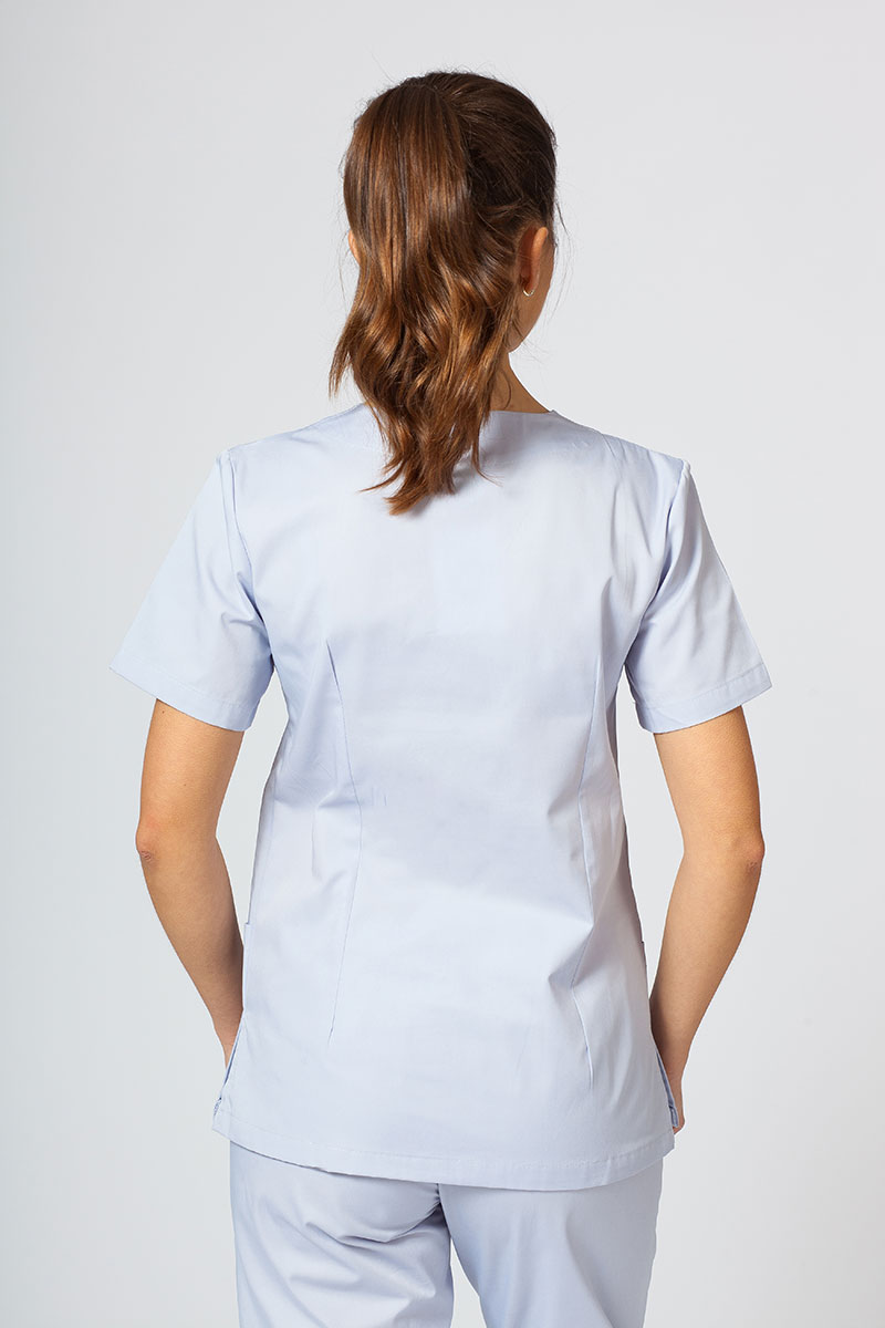 Bluza medyczna damska Sunrise Uniforms Basic Light popielata-1