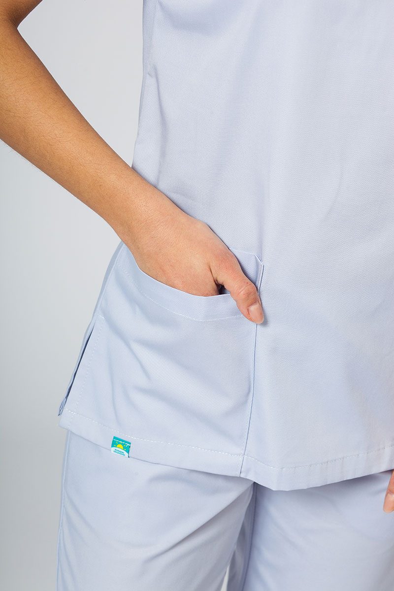 Bluza medyczna damska Sunrise Uniforms popielata taliowana-3