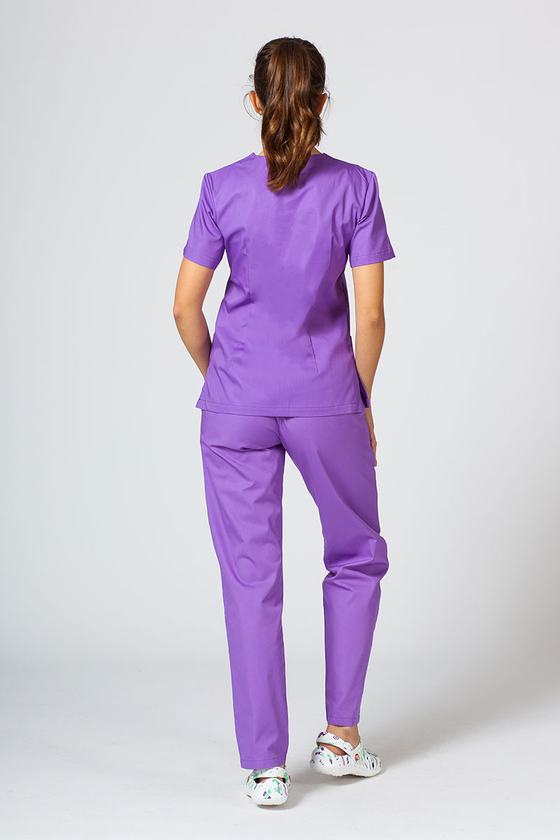 Bluza medyczna damska Sunrise Uniforms Basic Light fioletowa-4