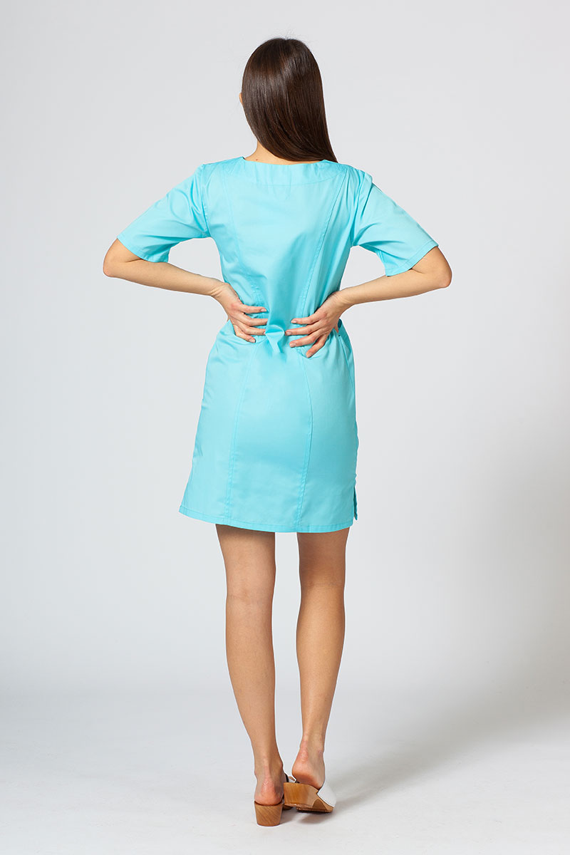 Sukienka medyczna damska klasyczna Sunrise Uniforms aqua-1