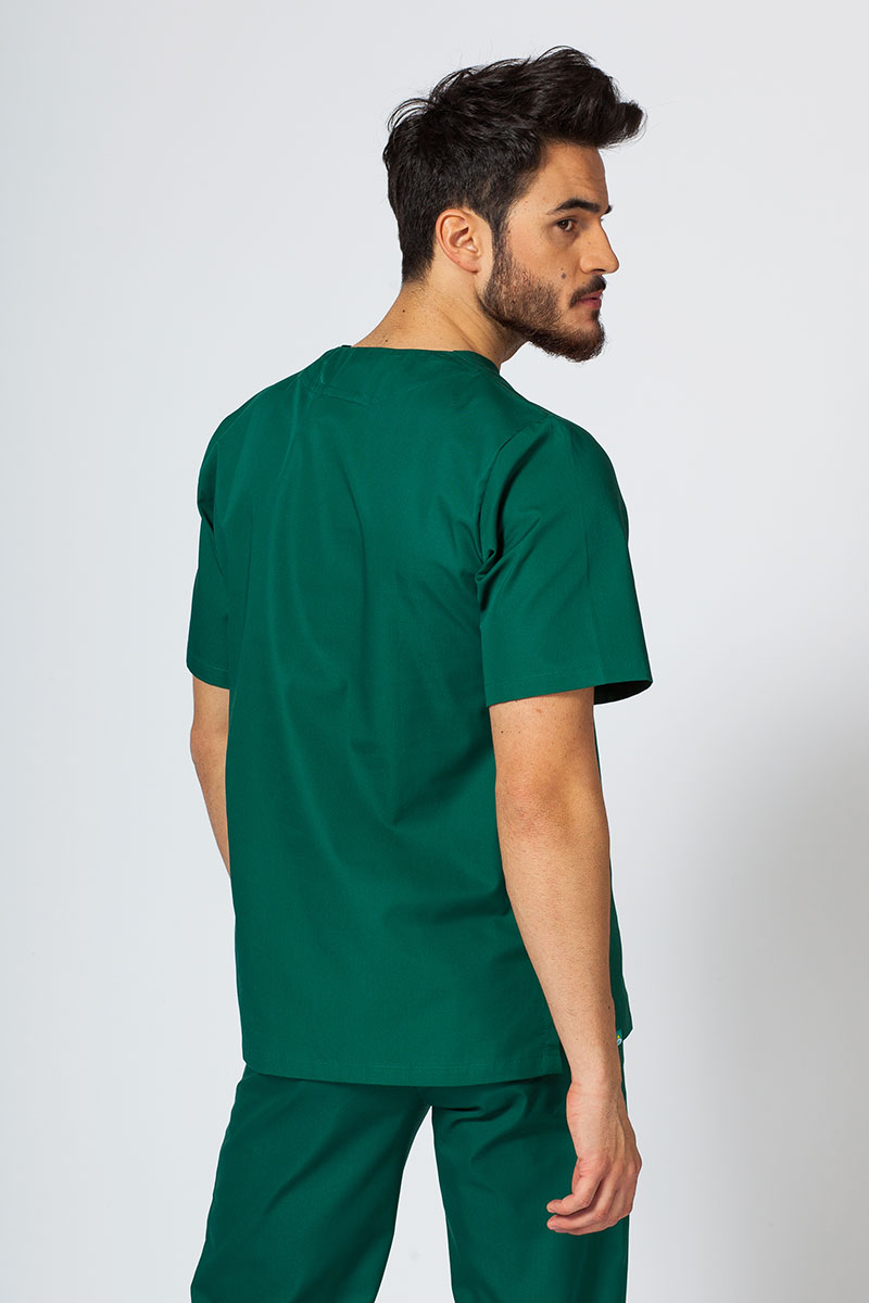 Komplet medyczny męski Sunrise Uniforms butelkowa zieleń (z bluzą uniwersalną)-4