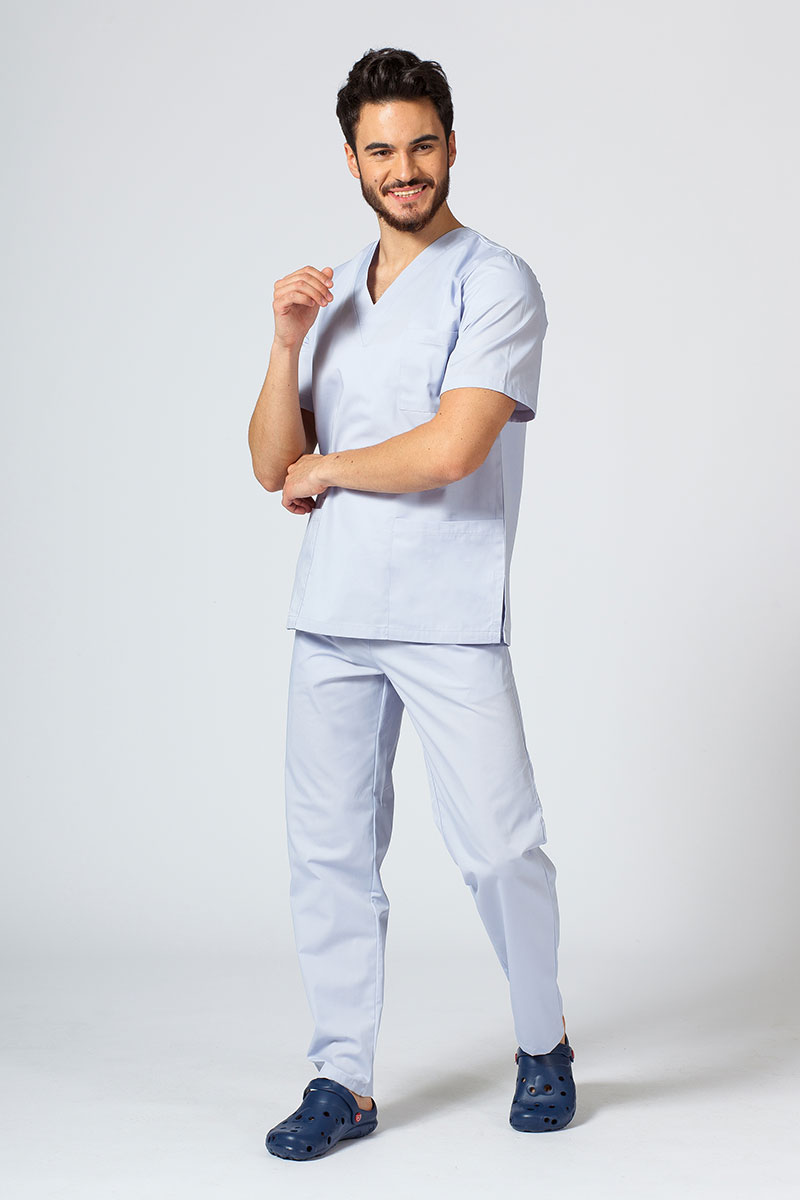 Bluza medyczna męska Sunrise Uniforms Basic Standard popielata-1