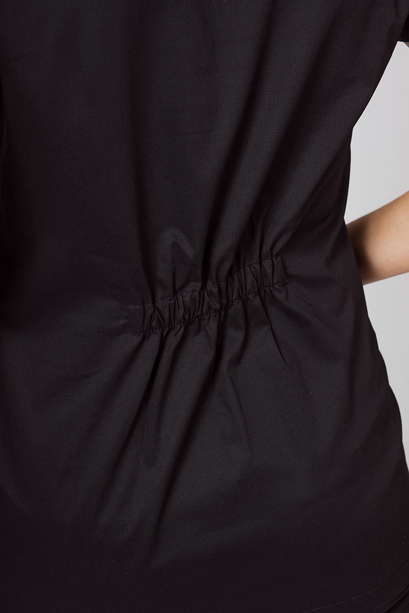 Bluza medyczna damska Sunrise Uniforms Fit (elastic) czarna-6