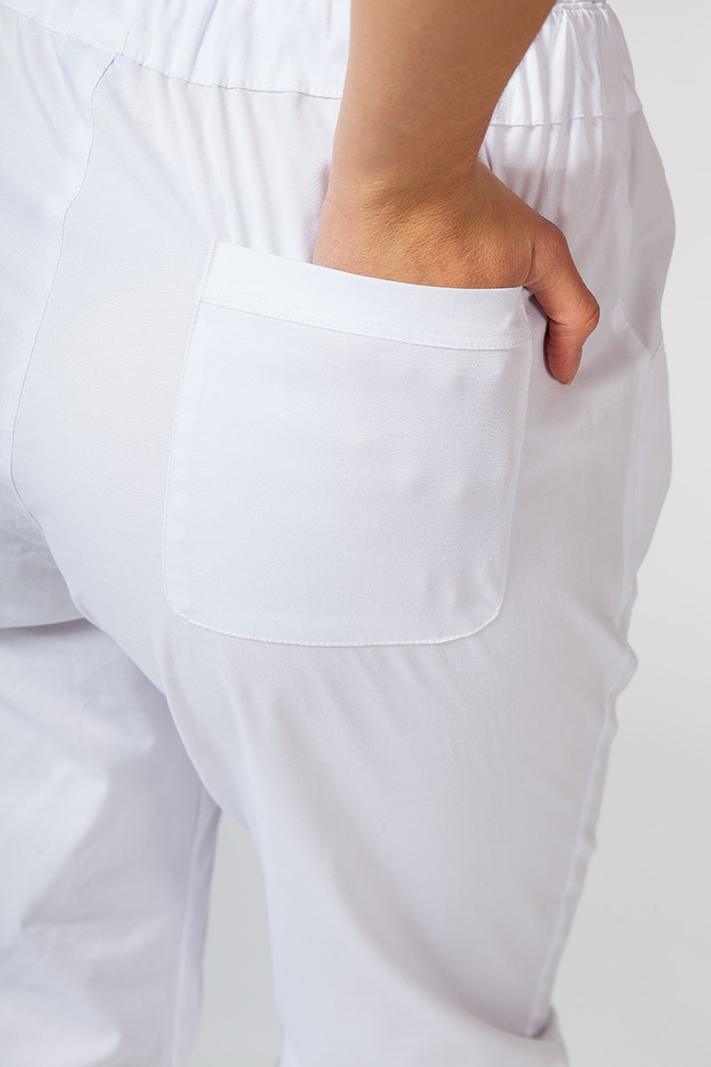 Komplet medyczny Sunrise Uniforms Active biały (z bluzą Kangaroo - elastic)-14