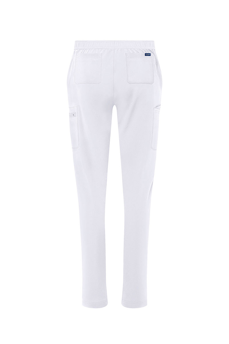 Spodnie damskie Adar Uniforms Skinny Leg Cargo białe-10