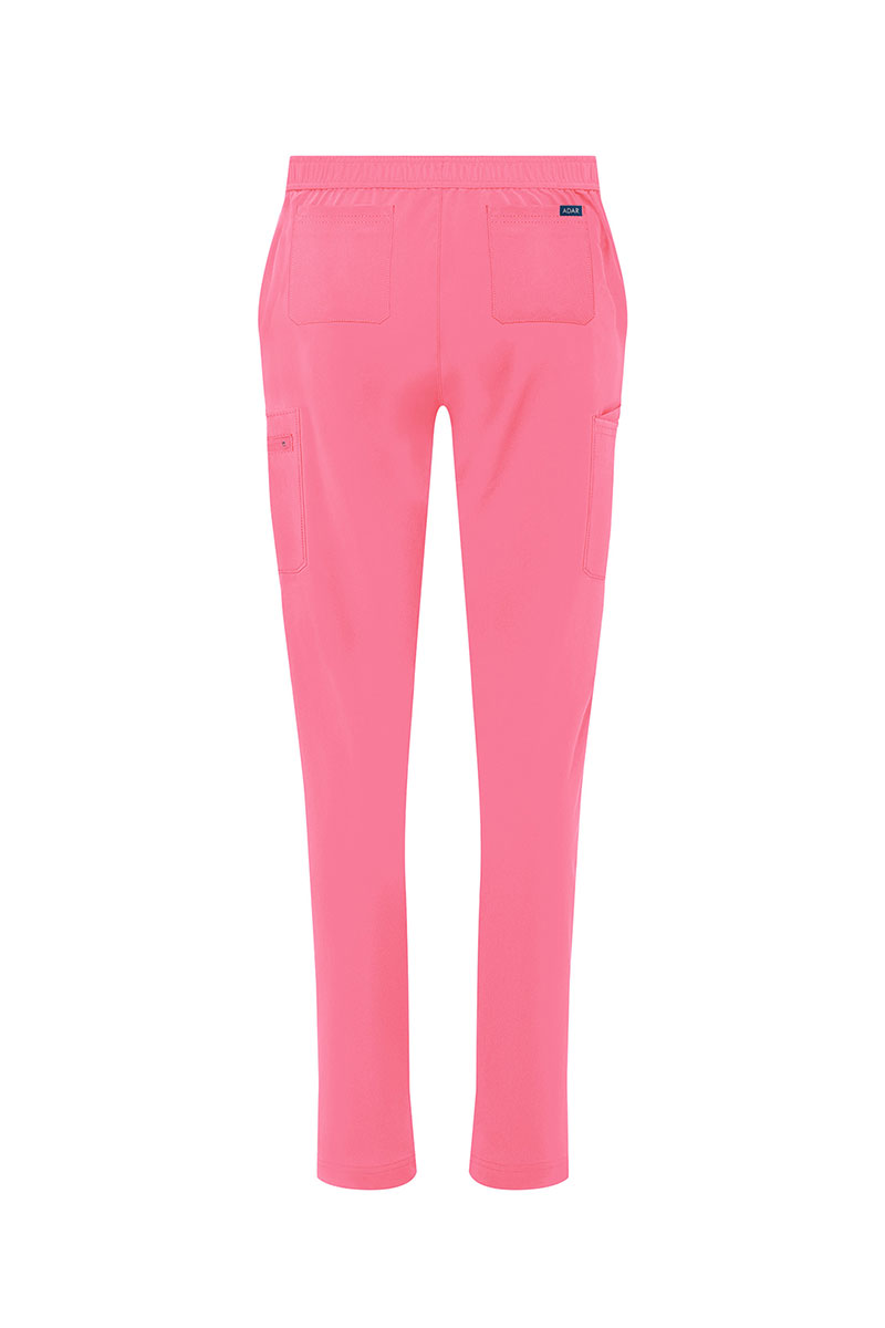 Spodnie damskie Adar Uniforms Skinny Leg Cargo różowe-10