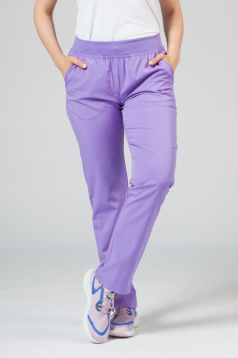 Komplet medyczny Adar Uniforms Yoga lawendowy (z bluzą Modern - elastic)-7
