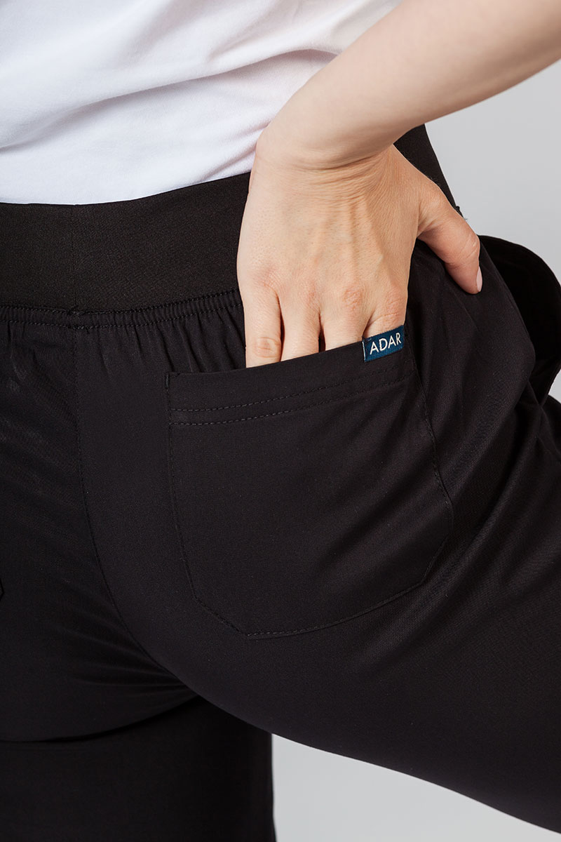 Komplet medyczny Adar Uniforms Yoga czarny (z bluzą Modern - elastic)-12