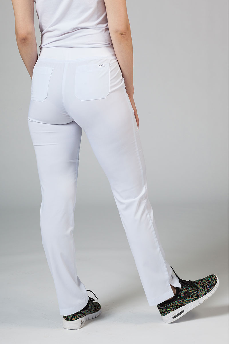 Komplet medyczny Adar Uniforms Yoga biały (z bluzą Modern - elastic)-8