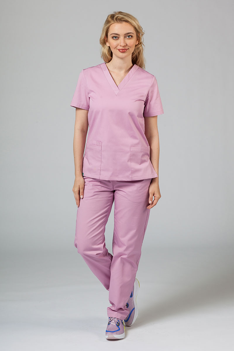 Spodnie medyczne uniwersalne Sunrise Uniforms liliowe-2