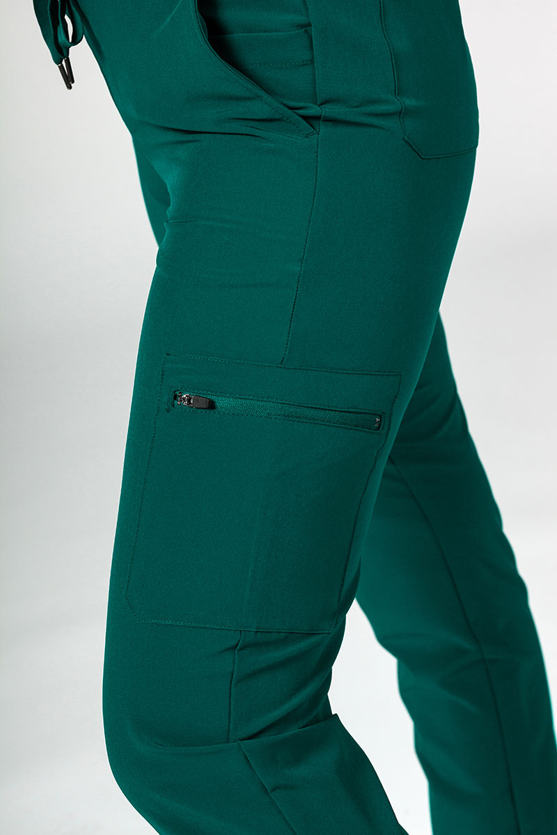 Komplet medyczny Adar Uniforms Cargo butelkowa zieleń (z bluzą Notched - elastic)-8