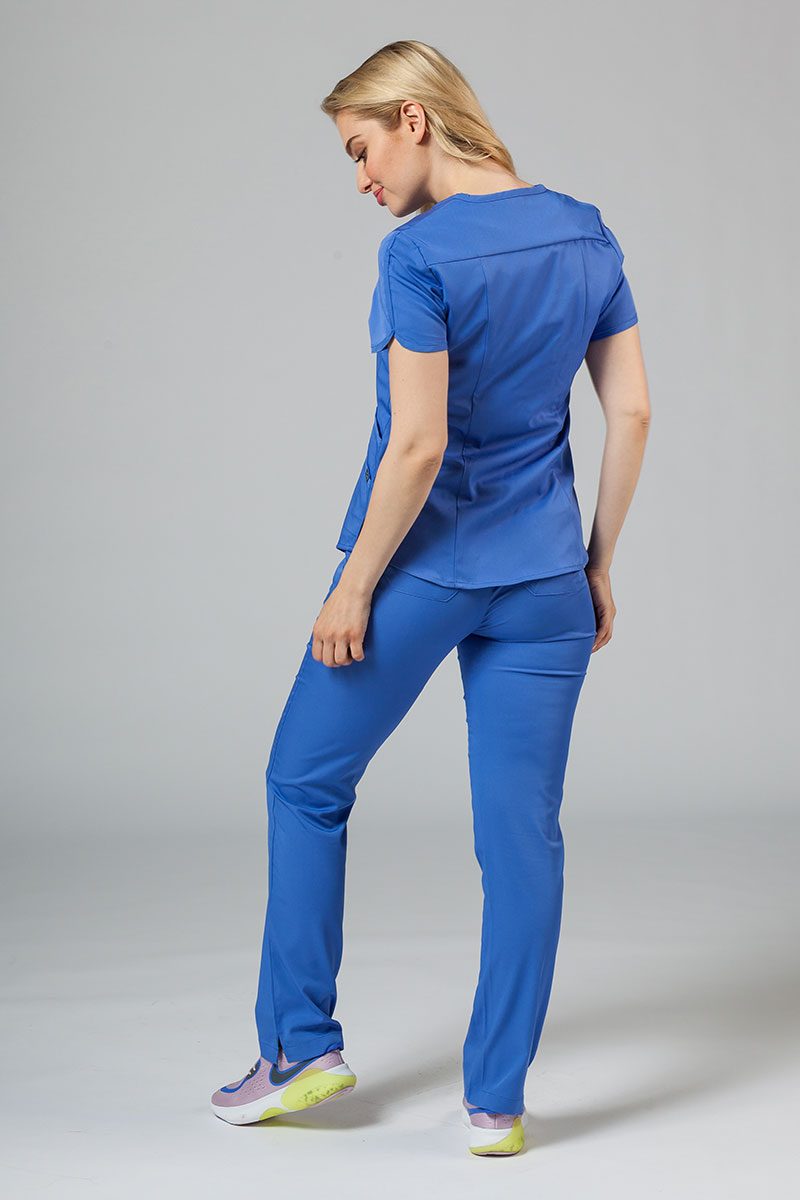 Spodnie damskie Adar Uniforms Leg Yoga klasyczny błękit-3