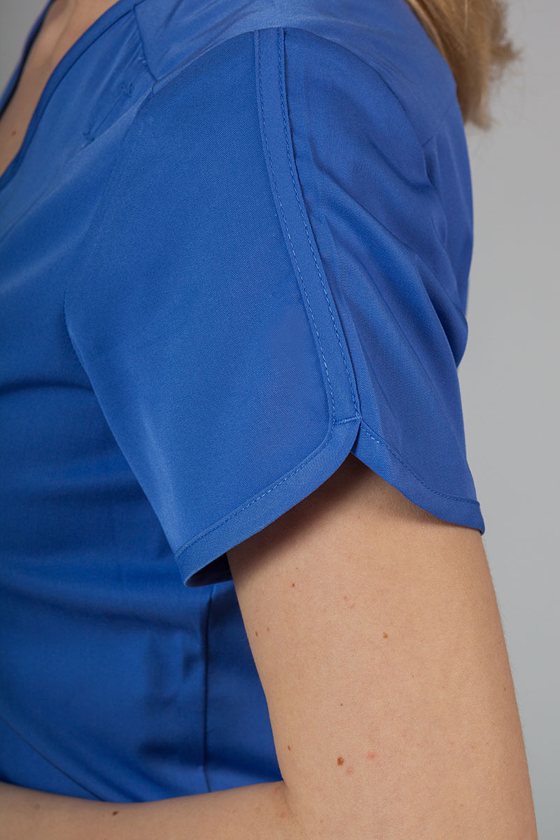 Komplet medyczny Adar Uniforms Yoga klasyczny błękit (z bluzą Modern - elastic)-6