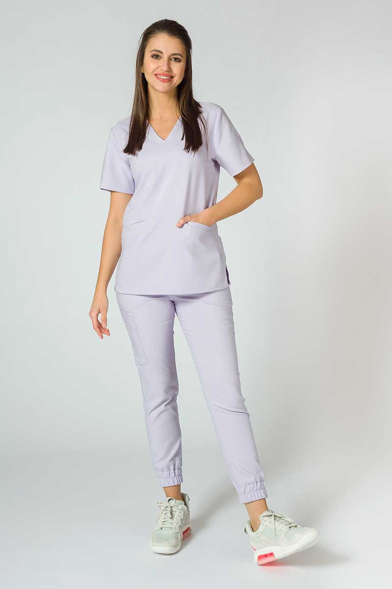 Spodnie medyczne damskie Sunrise Uniforms Premium Chill jogger lawendowe-2