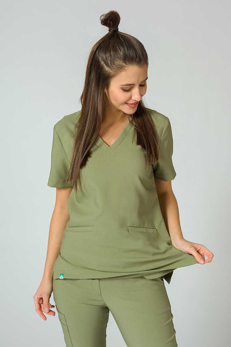 Komplet medyczny Sunrise Uniforms Premium (bluza Joy, spodnie Chill) oliwkowy-4