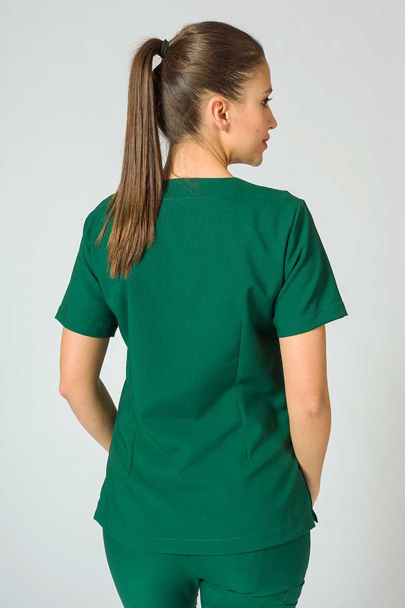 Komplet medyczny Sunrise Uniforms Premium (bluza Joy, spodnie Chill) butelkowa zieleń-4