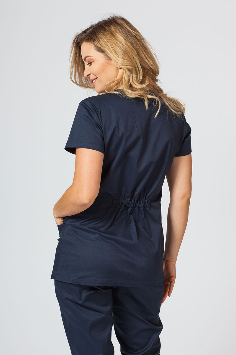 Komplet medyczny damski Sunrise Uniforms Active II (bluza Fit, spodnie Loose) ciemny granat-3