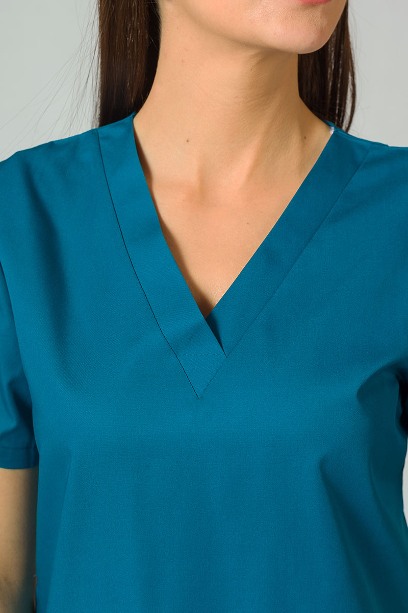 Komplet medyczny damski Sunrise Uniforms Basic Jogger (bluza Light, spodnie Easy) karaibski błękit-7