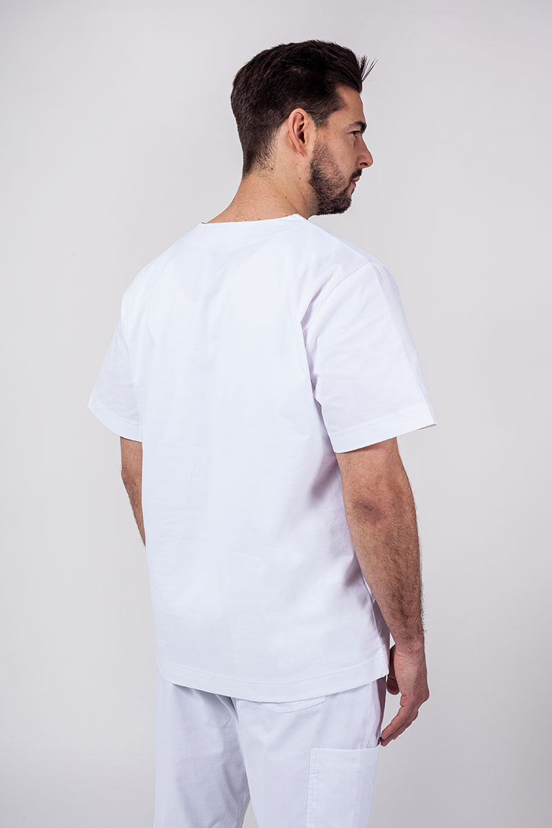 Komplet medyczny męski Sunrise Uniforms Active Men (bluza Flex, spodnie Flow jogger) biały-3