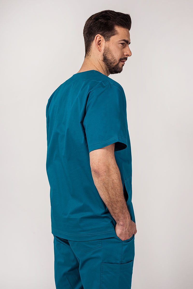 Komplet medyczny męski Sunrise Uniforms Active Men (bluza Flex, spodnie Flow jogger) karaibski błękit-4