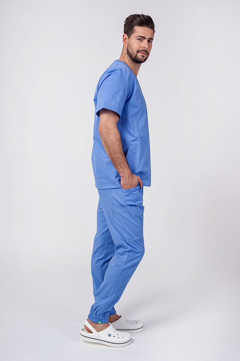 Spodnie medyczne męskie Sunrise Uniforms Active Flow jogger klasyczny błękit-6