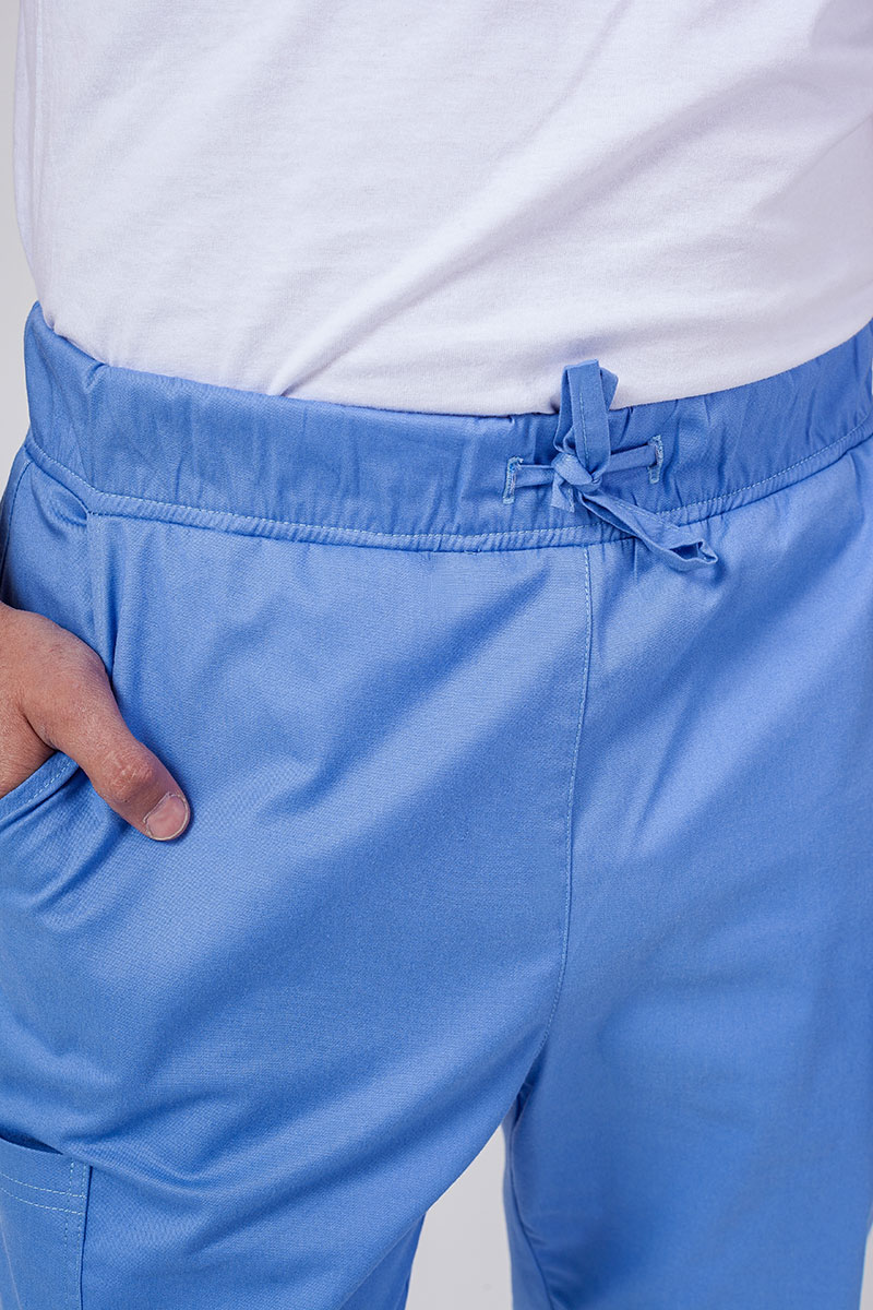 Komplet medyczny męski Sunrise Uniforms Active Men (bluza Flex, spodnie Flow jogger) klasyczny błękit-10