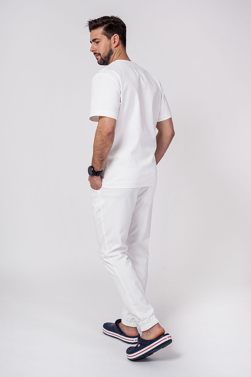 Komplet medyczny męski Sunrise Uniforms Premium Men (bluza Dose, spodnie Select jogger) ecru-2