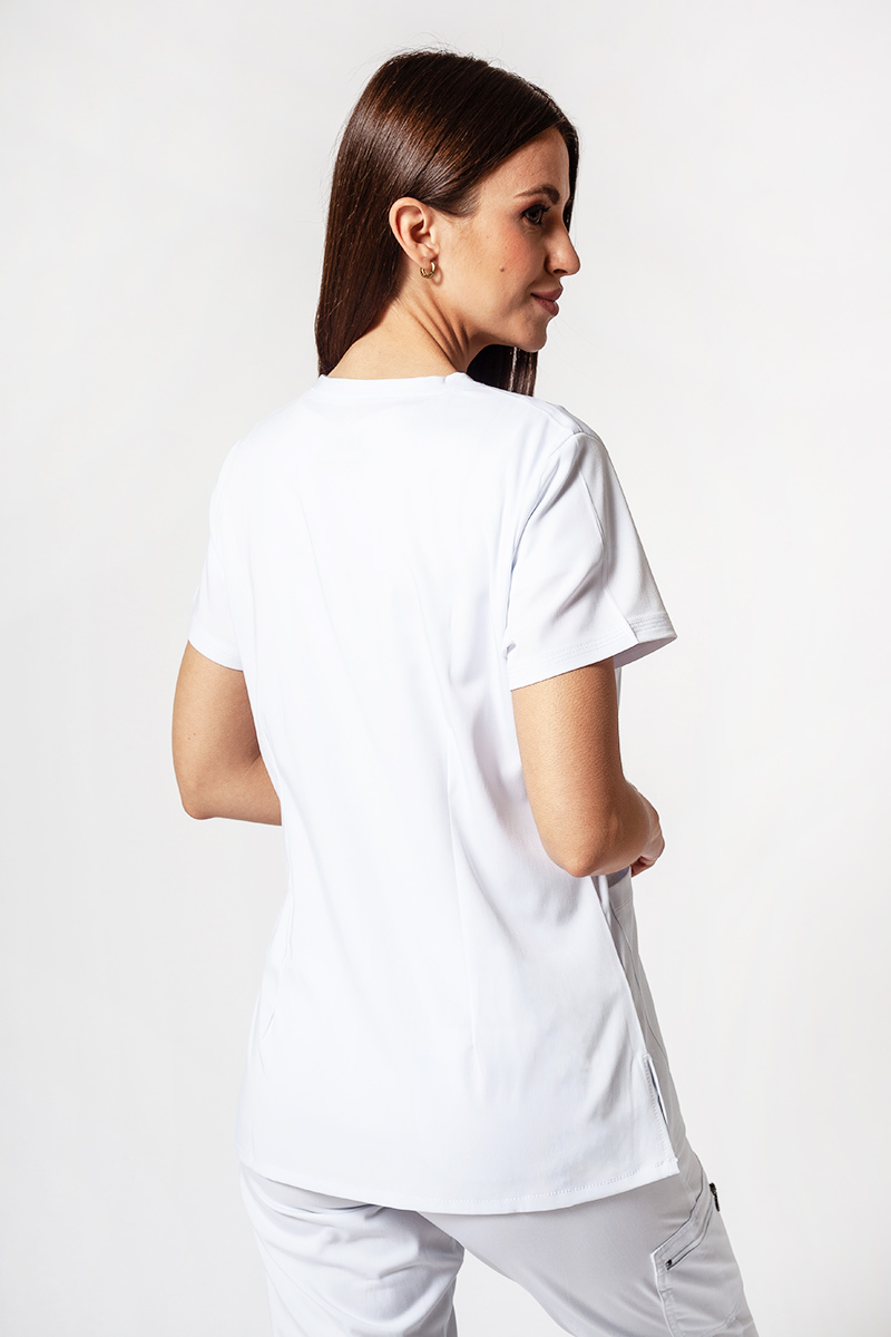 Komplet medyczny Adar Uniforms Ultimate biały (z bluzą Sweetheart - elastic)-3