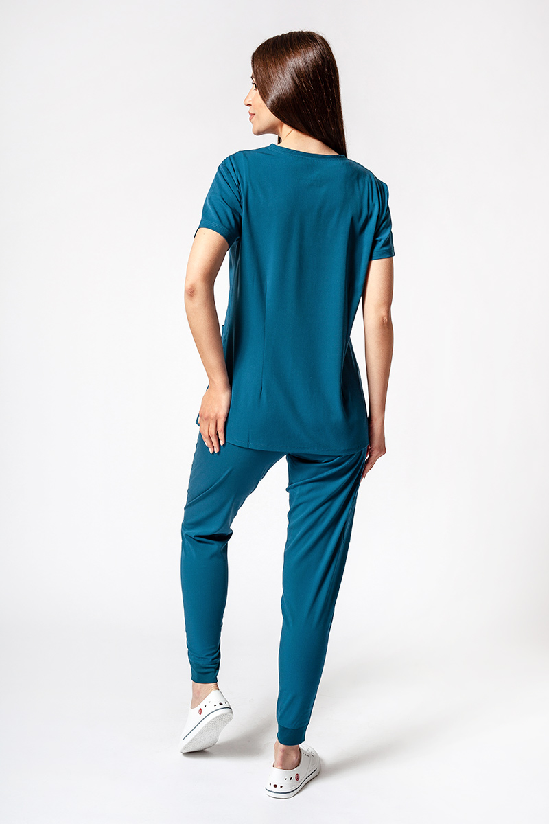 Komplet medyczny Adar Uniforms Ultimate karaibski błękit (z bluzą Sweetheart - elastic)-1