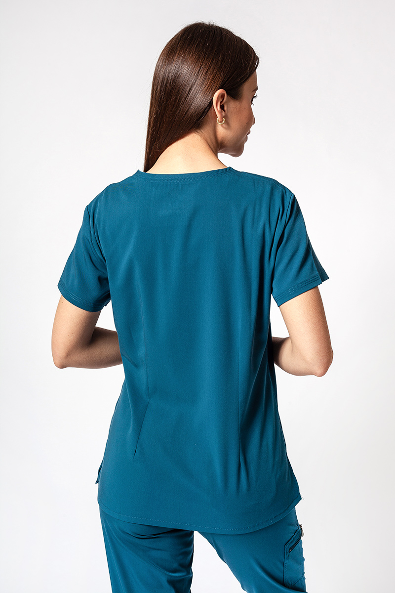 Komplet medyczny Adar Uniforms Ultimate karaibski błękit (z bluzą Sweetheart - elastic)-3