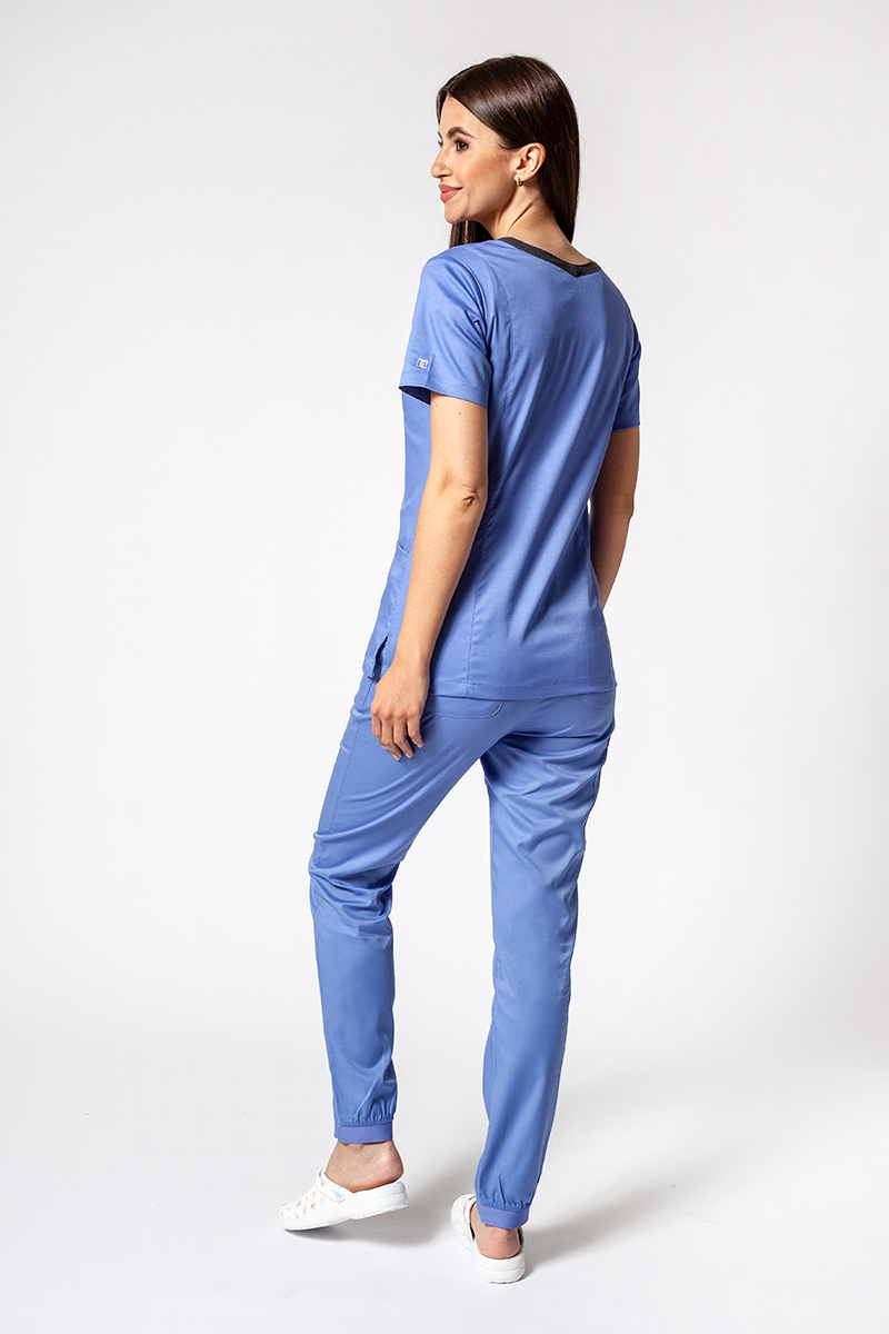 Spodnie medyczne damskie Maevn Matrix semi-jogger klasyczny błękit-8