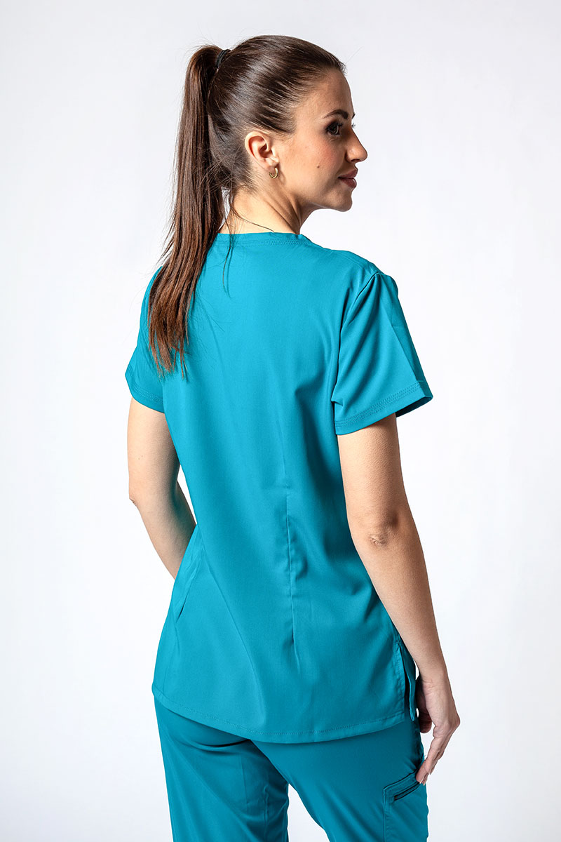 Komplet medyczny Adar Uniforms Ultimate morski błękit (z bluzą Sweetheart - elastic)-4