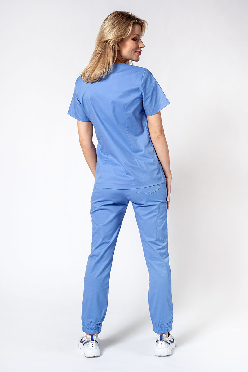 Spodnie medyczne damskie Sunrise Uniforms Active Air jogger klasyczny błękit-6