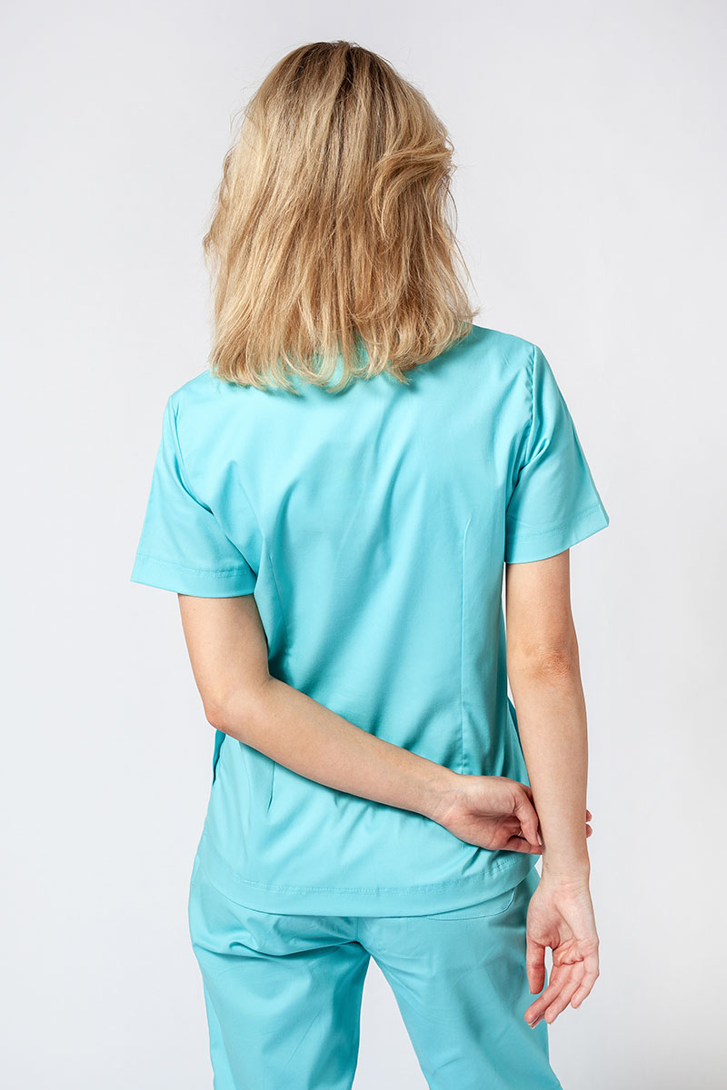 Komplet medyczny damski Sunrise Uniforms Active III (bluza Bloom, spodnie Air) aqua-3