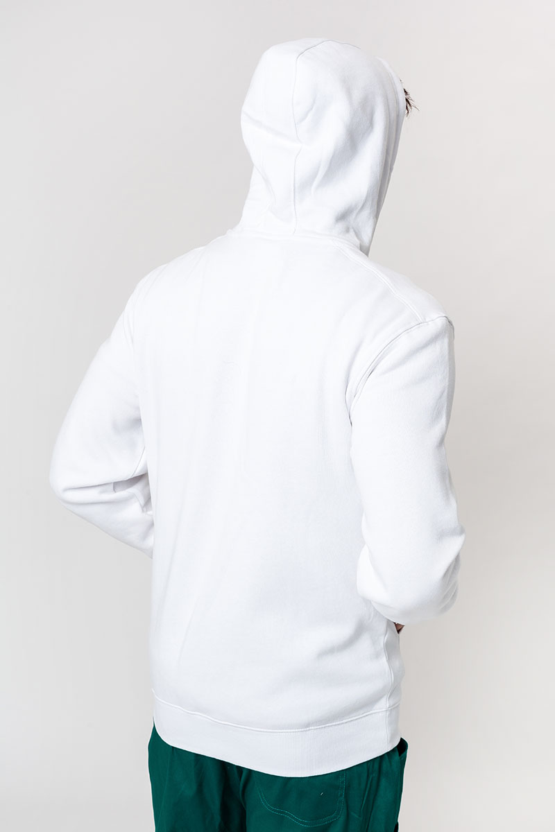 Bluza dresowa męska z kapturem Malfini Trendy Zipper biała-2