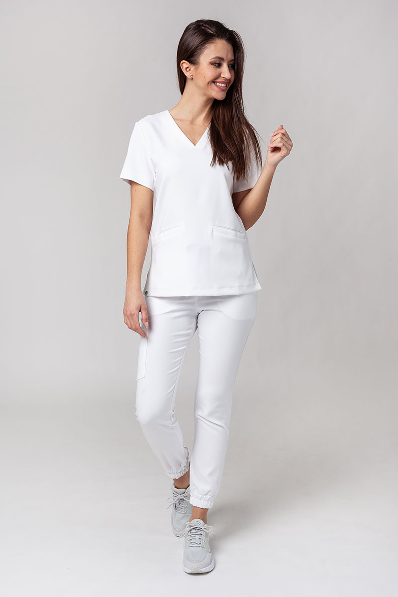 Bluza medyczna damska Sunrise Uniforms Premium Joy biała-4