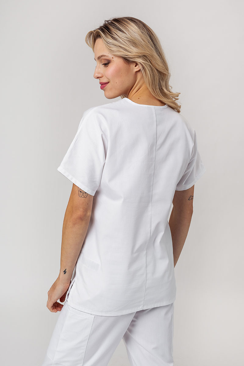 Komplet medyczny damski Cherokee Originals (bluza V-neck, spodnie N.Rise) biały-3