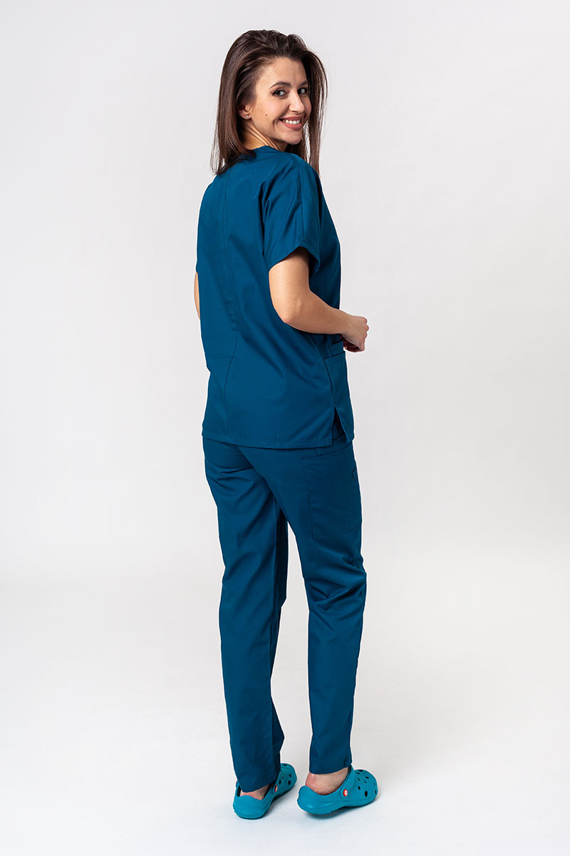 Spodnie medyczne damskie Cherokee Originals Natural Rise karaibski błękit-5